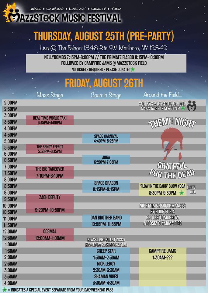 MAZZSTOCK RETURNS THIS WEEKEND WITH THREE FABULOUS DAYS OF PEACE, LOVE AND MUSIC Bands Near Me